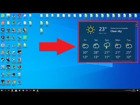 Añade un widget de pronóstico del tiempo personalizado fácilmente