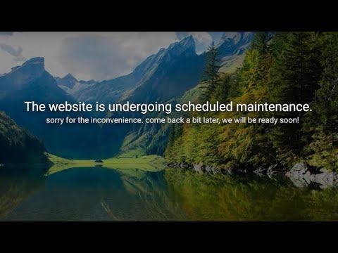 Web Under Maintenance: Apologies for the Inconvenience