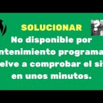 Modo Mantenimiento: Página Web No Disponible - Solución Rápida